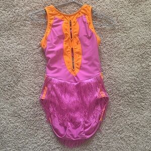 Vibrant Pink and Orange Dance Costume